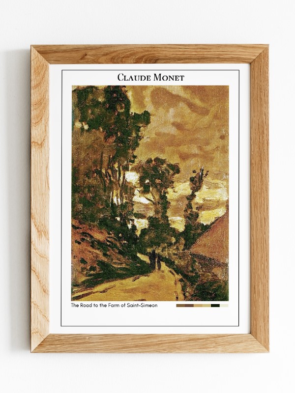 Claude Monet The Road to the Farm of Saint-Simeon Poster