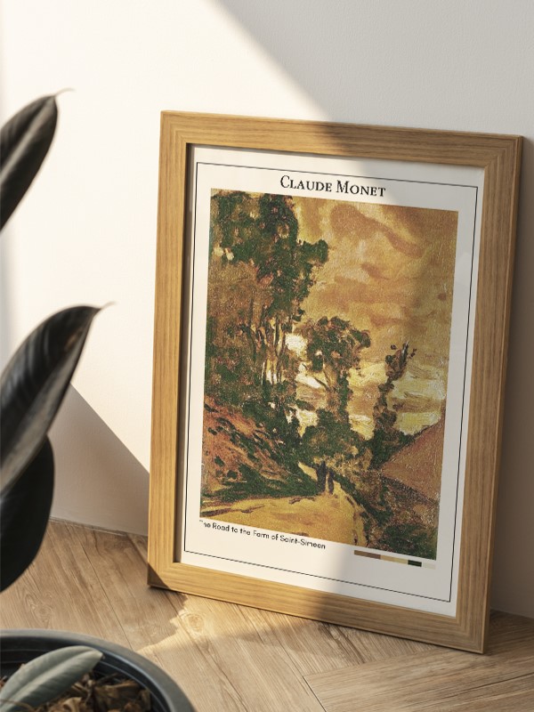 Claude Monet The Road to the Farm of Saint-Simeon Poster