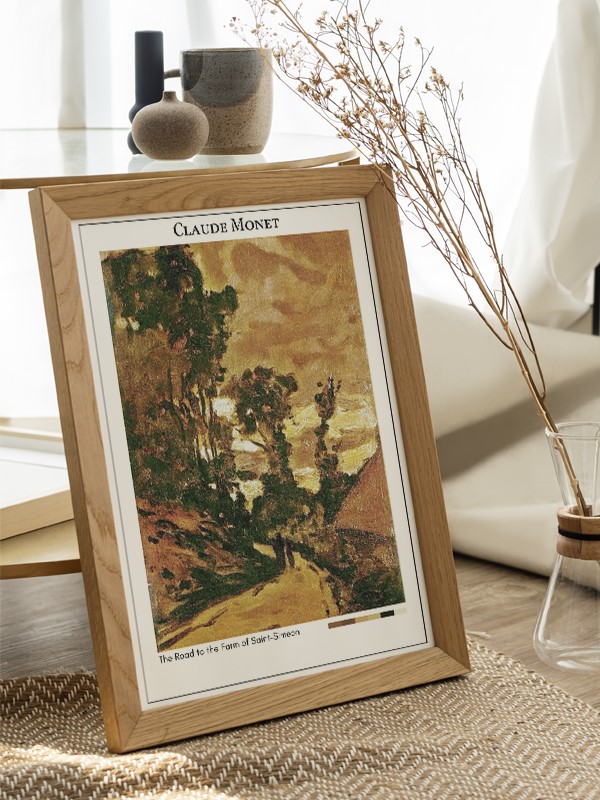 Claude Monet The Road to the Farm of Saint-Simeon Poster