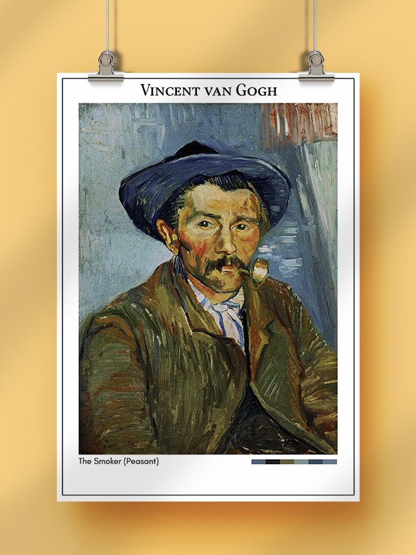 Vincent van Gogh The Smoker (Peasant) Poster