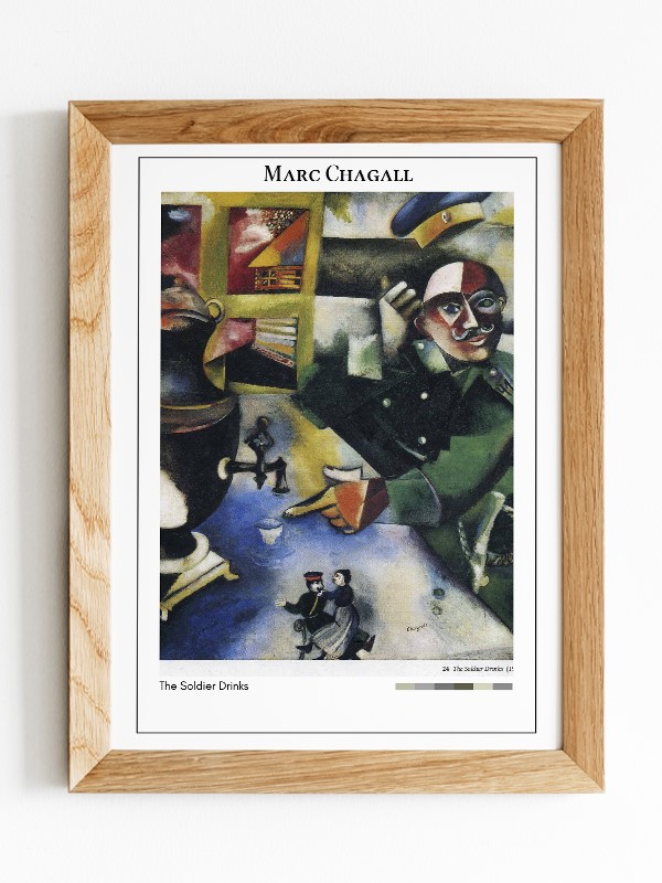 Marc Chagall The Soldier Drinks Poster