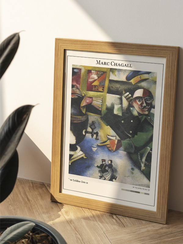 Marc Chagall The Soldier Drinks Poster
