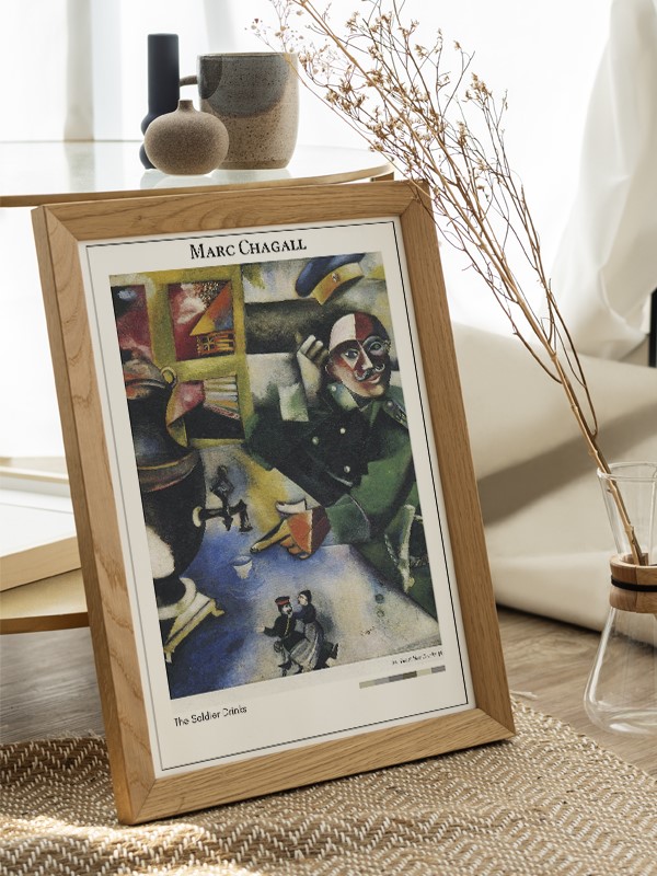 Marc Chagall The Soldier Drinks Poster
