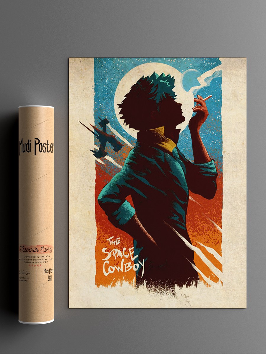 The Space Cowboy Anime Poster Çerçevesiz Yüksek Kalite Anime Duvar Poster