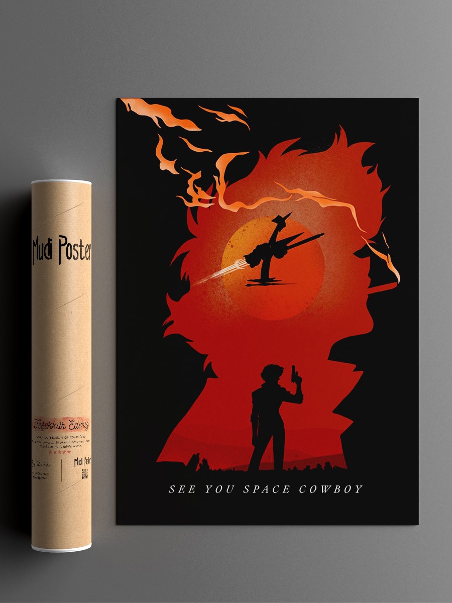 The Space Cowboy Anime Poster Çerçevesiz Yüksek Kalite Anime Duvar Poster