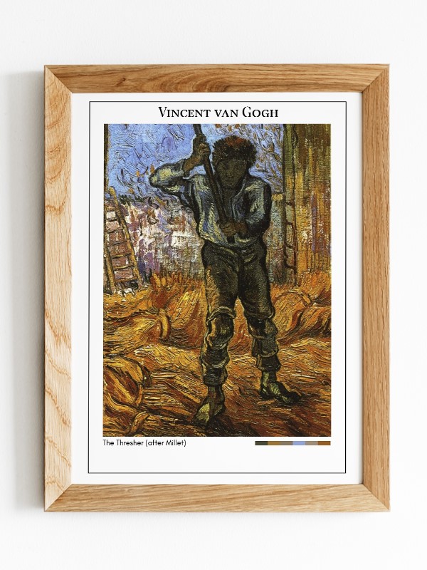 Vincent van Gogh The Thresher (after Millet) Poster
