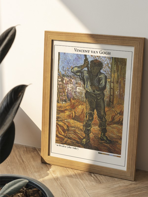 Vincent van Gogh The Thresher (after Millet) Poster