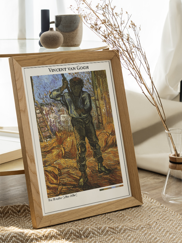 Vincent van Gogh The Thresher (after Millet) Poster