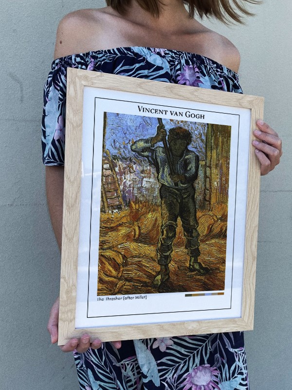 Vincent van Gogh The Thresher (after Millet) Poster