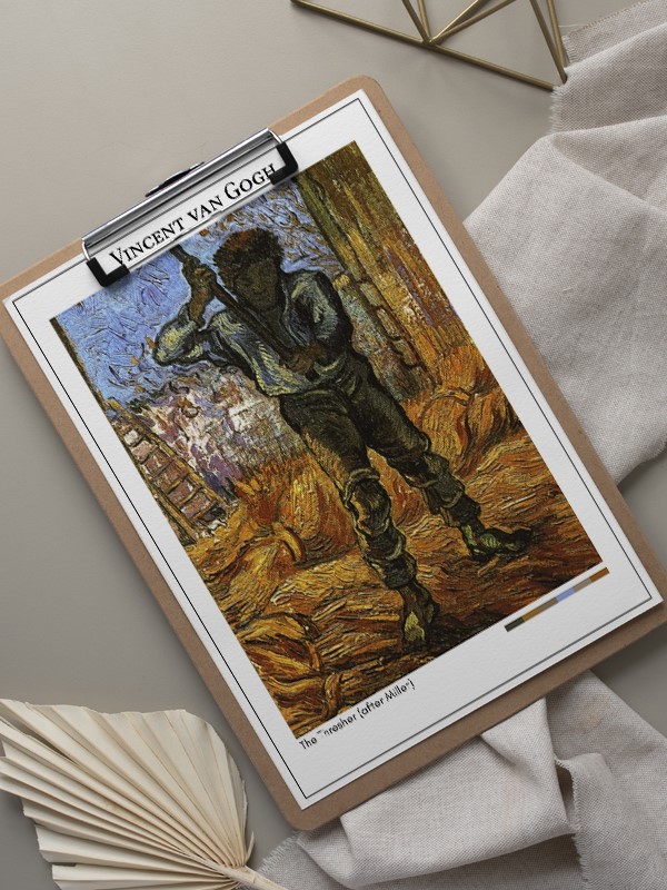 Vincent van Gogh The Thresher (after Millet) Poster