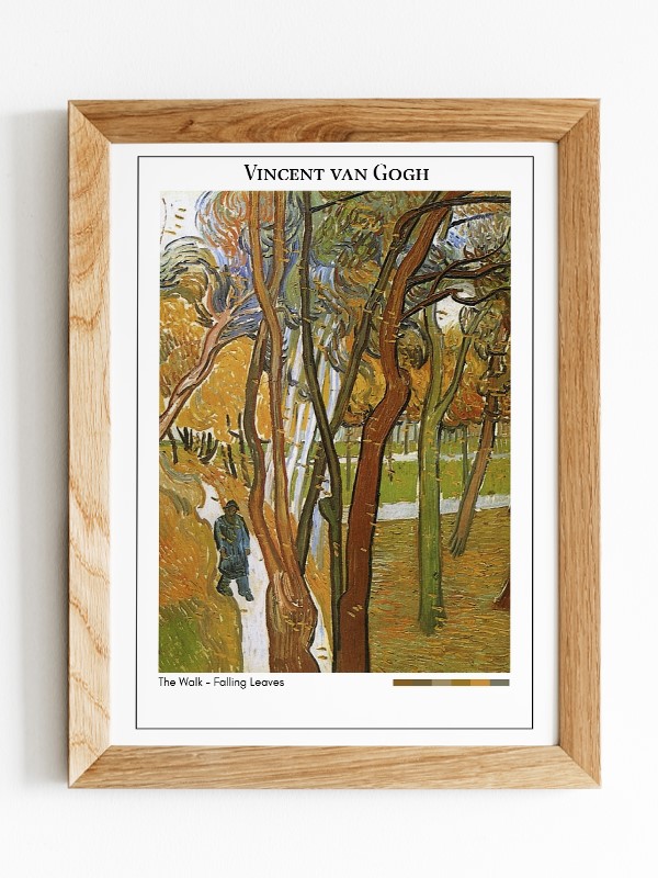 Vincent van Gogh The Walk - Falling Leaves Poster
