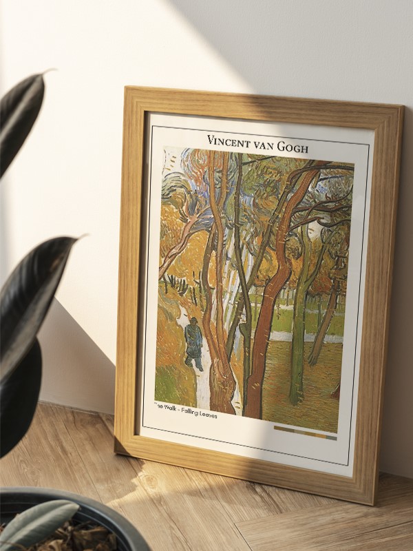 Vincent van Gogh The Walk - Falling Leaves Poster