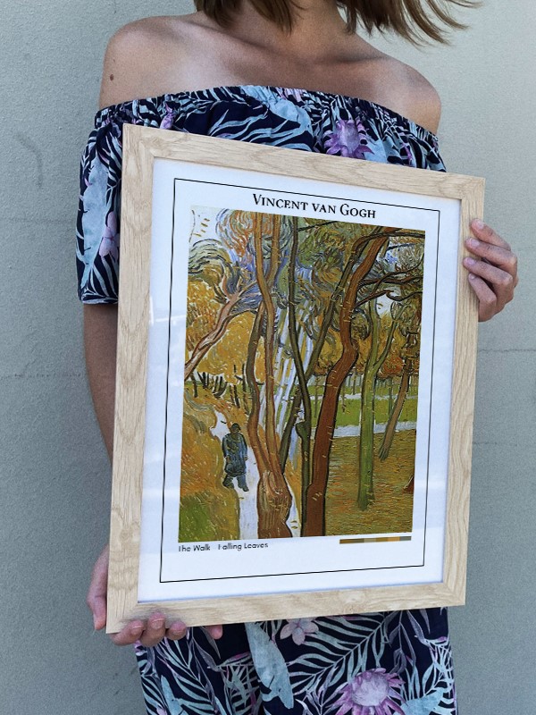 Vincent van Gogh The Walk - Falling Leaves Poster
