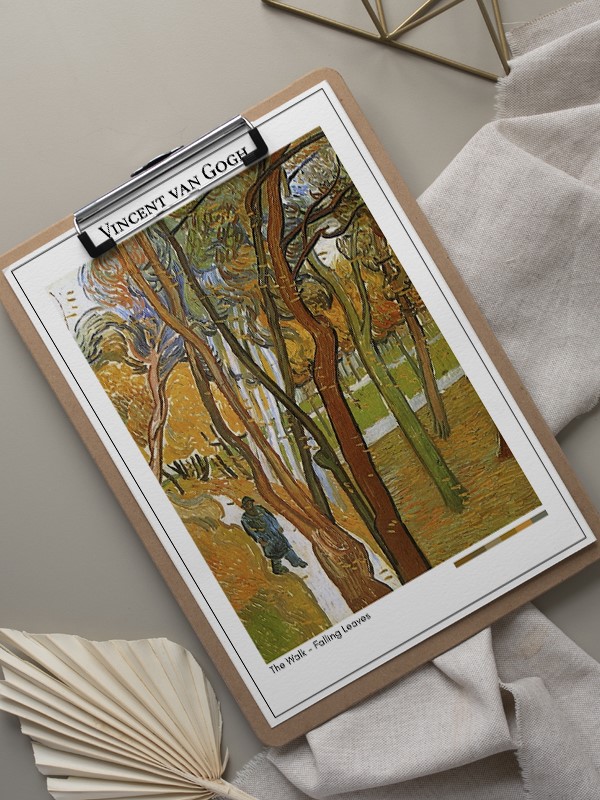 Vincent van Gogh The Walk - Falling Leaves Poster