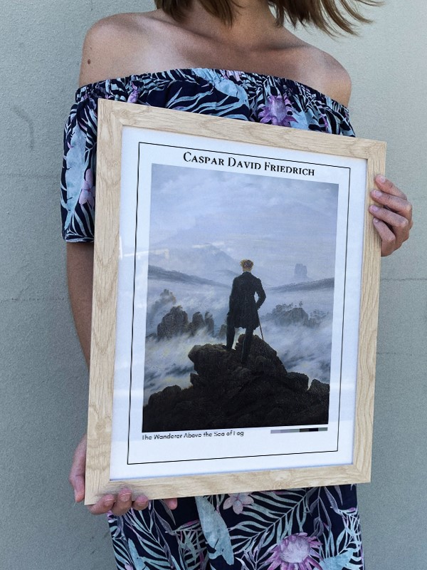 Caspar David Friedrich The Wanderer Above the Sea of Fog Poster