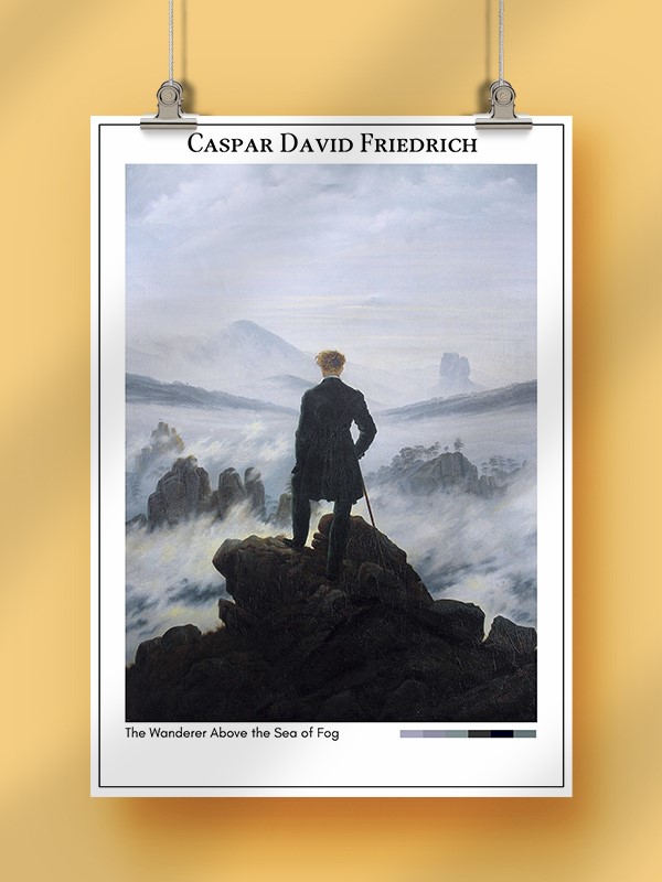Caspar David Friedrich The Wanderer Above the Sea of Fog Poster