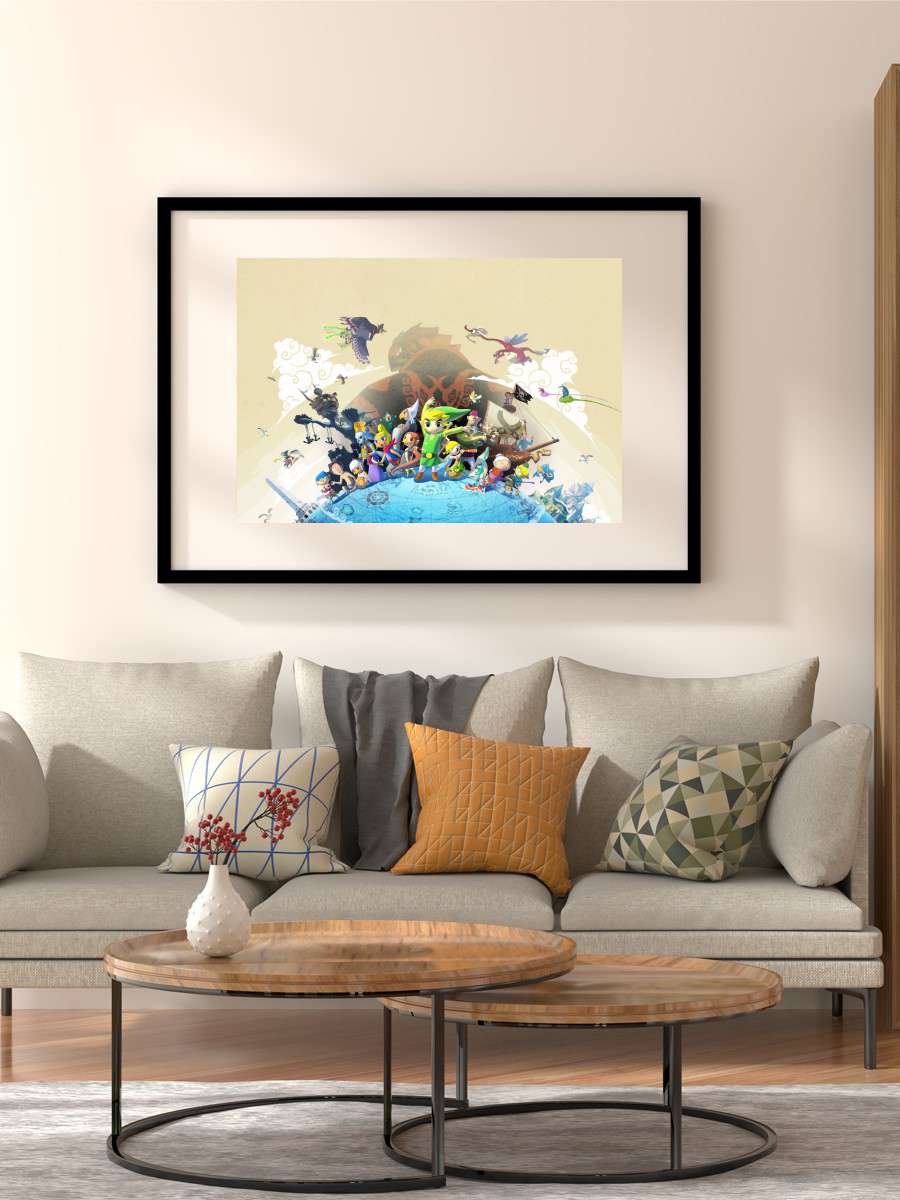 The Wind Waker Zelda Link Anime Poster Çerçevesiz Yüksek Kalite Anime Duvar Poster