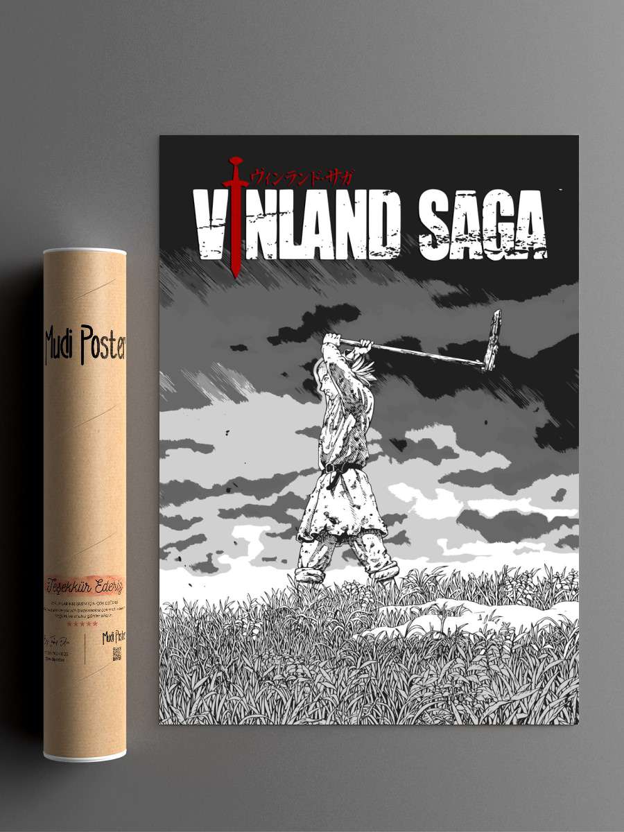 Thorfinn vinland saga Anime Poster Çerçevesiz Yüksek Kalite Anime Duvar Poster