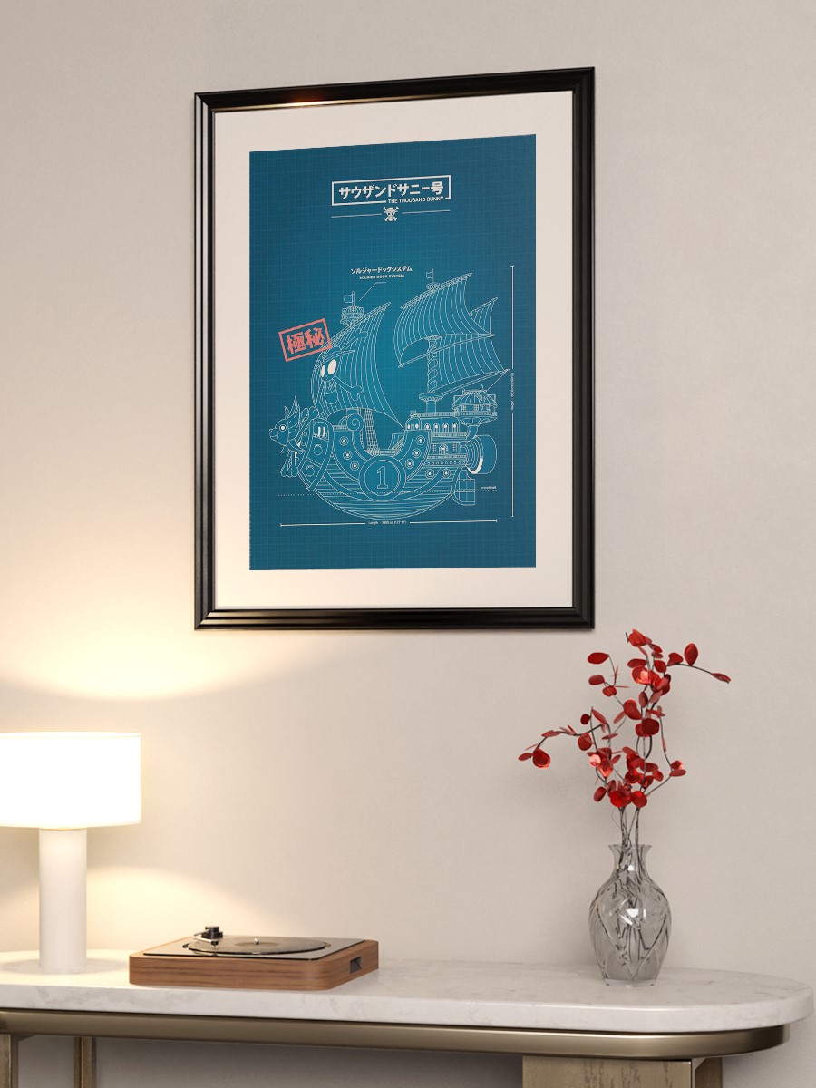 thousand sunny portrait Anime Poster Çerçevesiz Yüksek Kalite Anime Duvar Poster