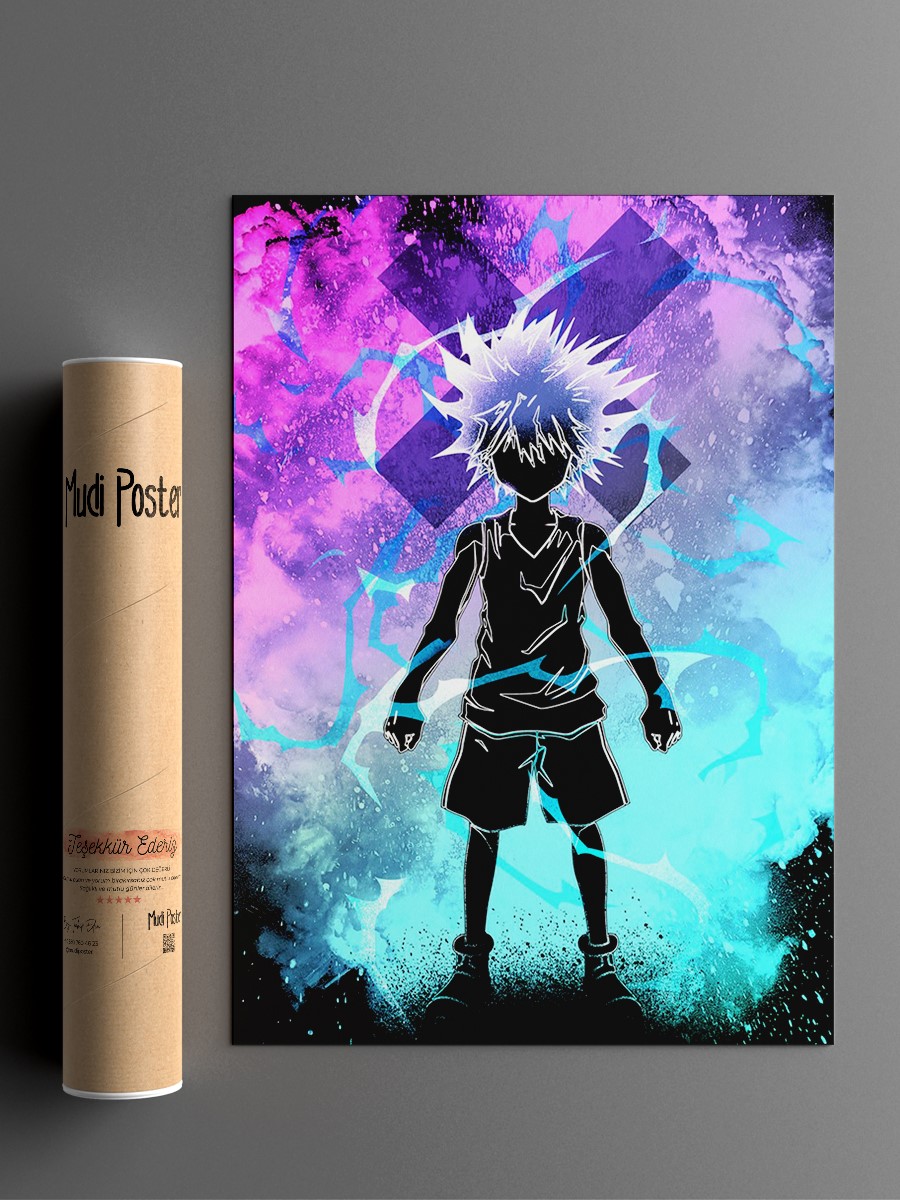 Thunderbolt Soul Anime Poster Çerçevesiz Yüksek Kalite Anime Duvar Poster