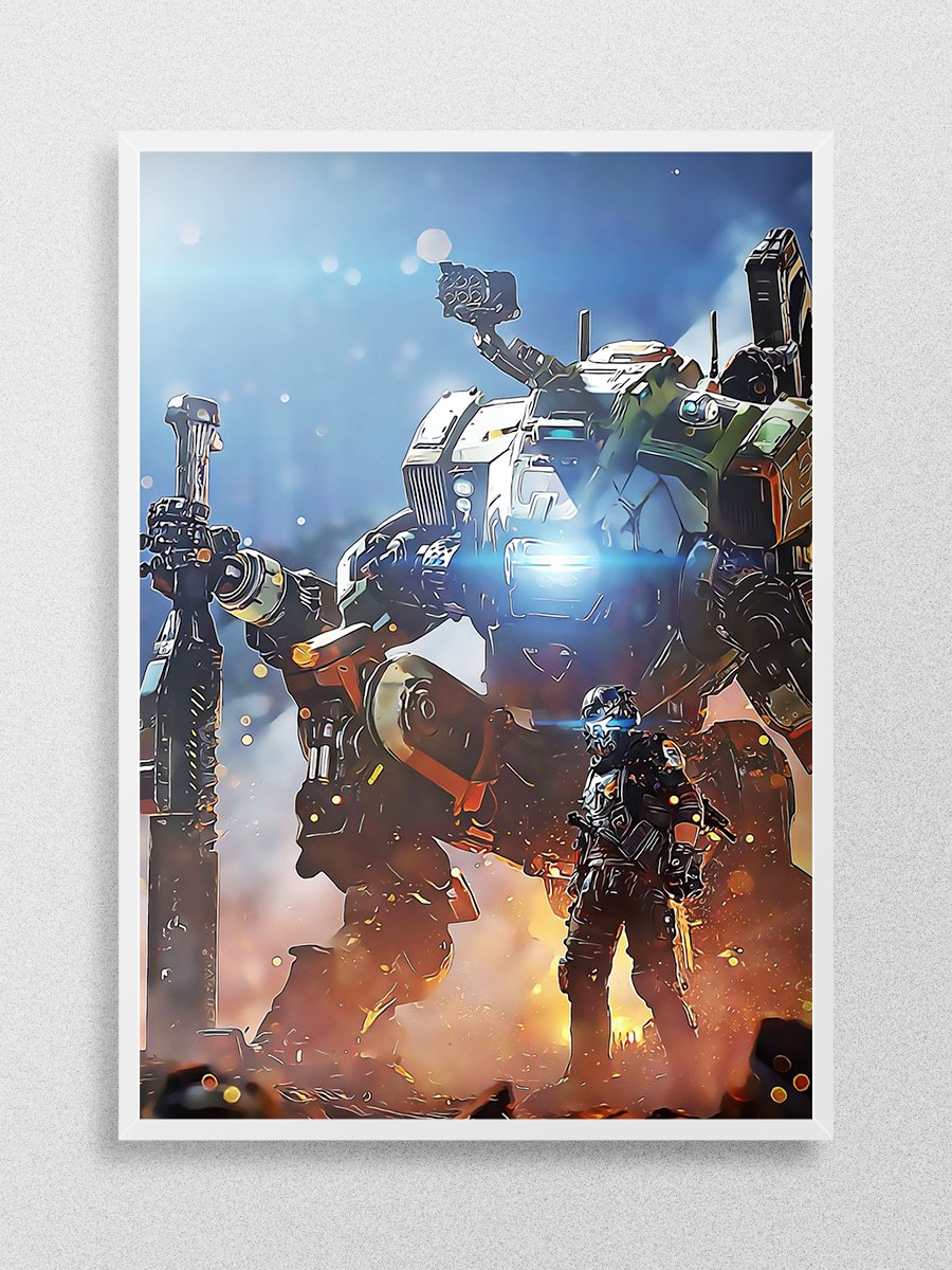 Titanfall Anime Poster Çerçevesiz Yüksek Kalite Anime Duvar Poster