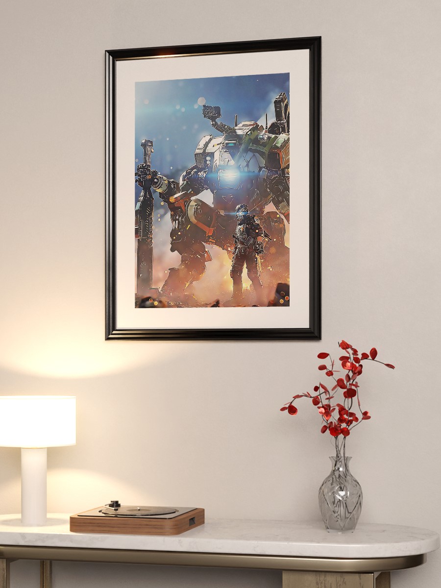 Titanfall Anime Poster Çerçevesiz Yüksek Kalite Anime Duvar Poster
