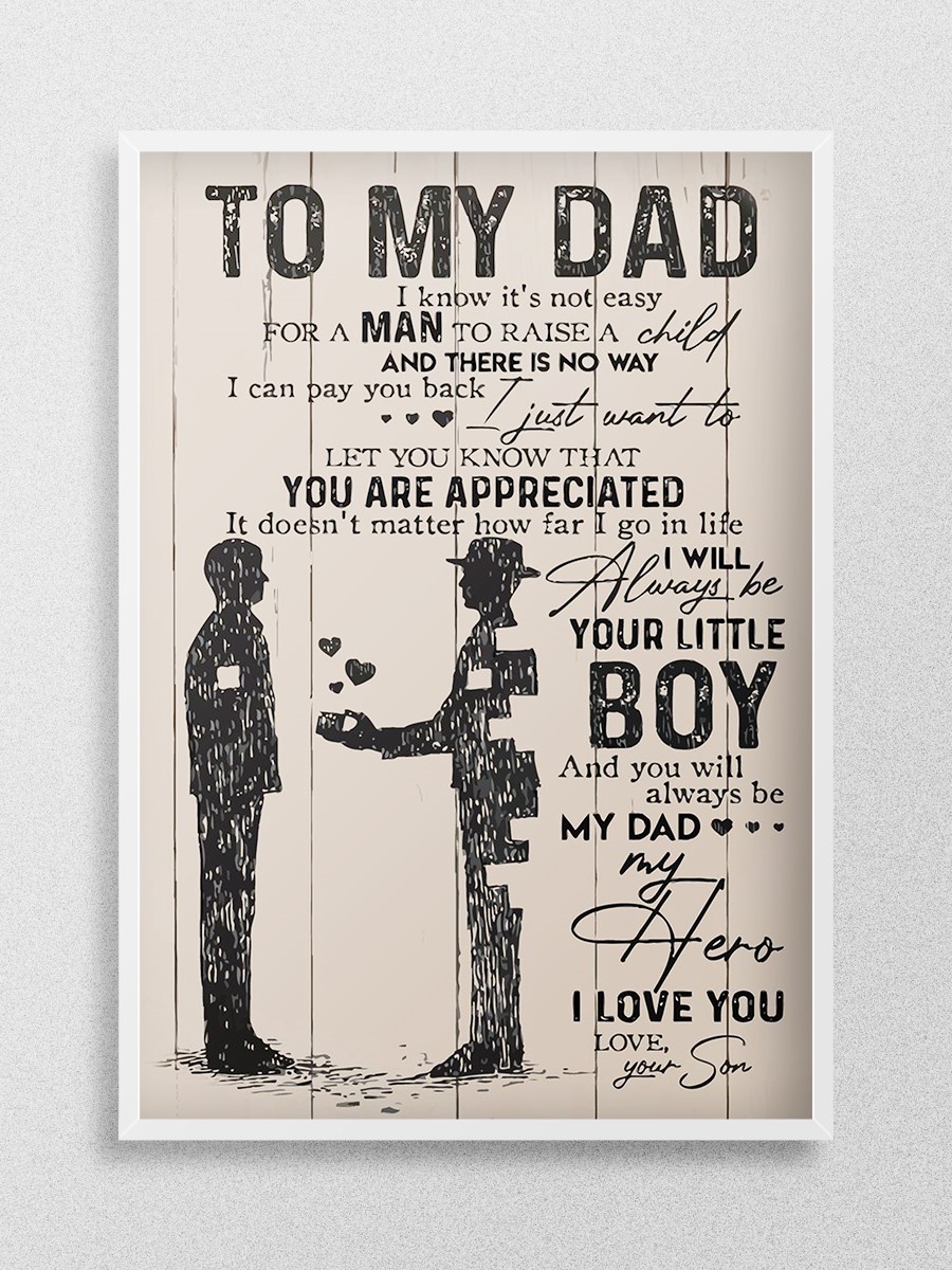 to My Dad Poster I Know It Anime Poster Çerçevesiz Yüksek Kalite Anime Duvar Poster