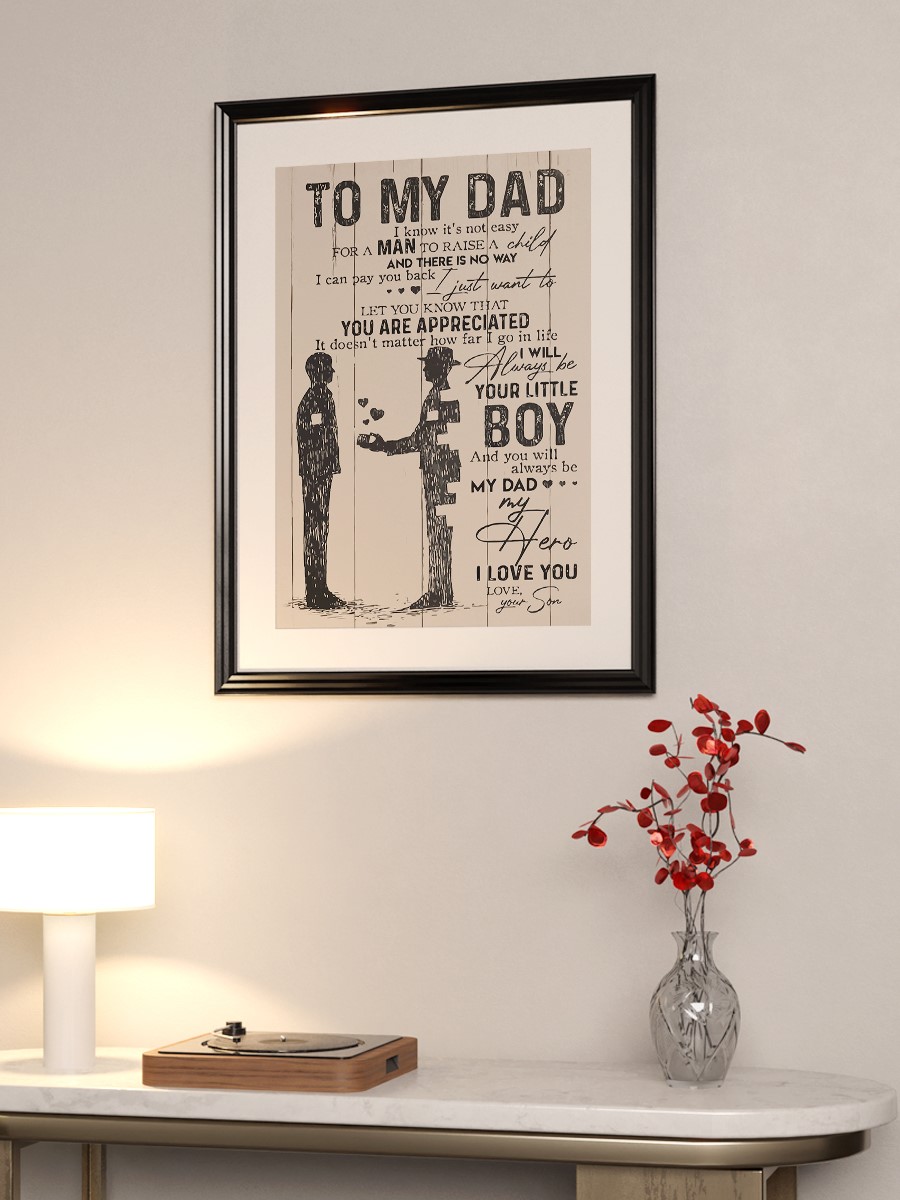 to My Dad Poster I Know It Anime Poster Çerçevesiz Yüksek Kalite Anime Duvar Poster