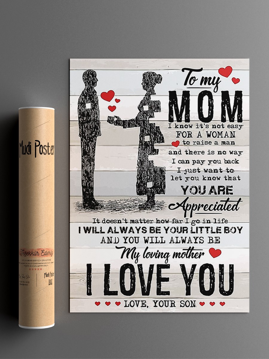 To My Mom Son To Mom Anime Poster Çerçevesiz Yüksek Kalite Anime Duvar Poster