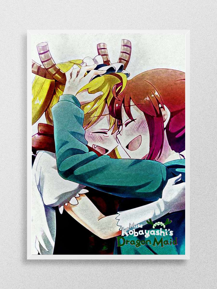 tohru with kobayashi Anime Poster Çerçevesiz Yüksek Kalite Anime Duvar Poster