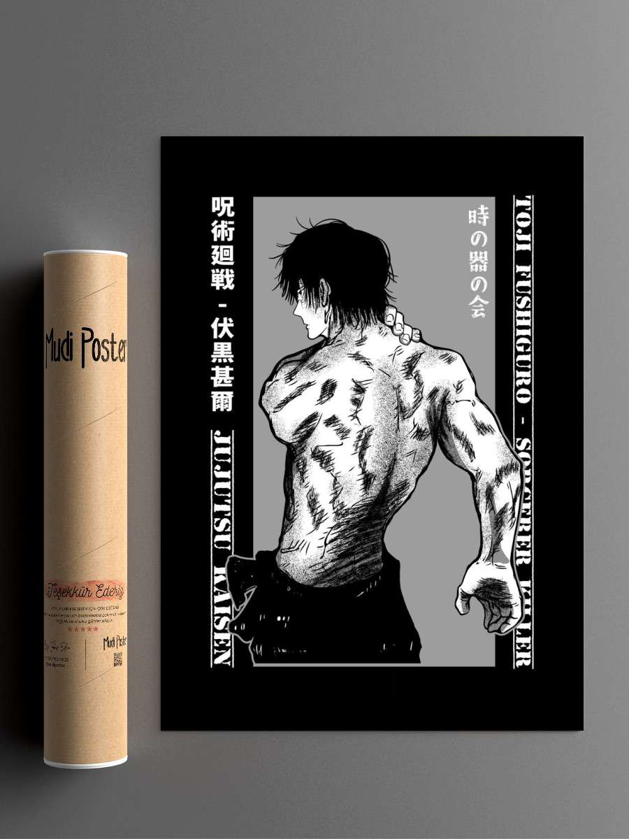 Toji Fushiguro 2 Anime Poster Çerçevesiz Yüksek Kalite Anime Duvar Poster