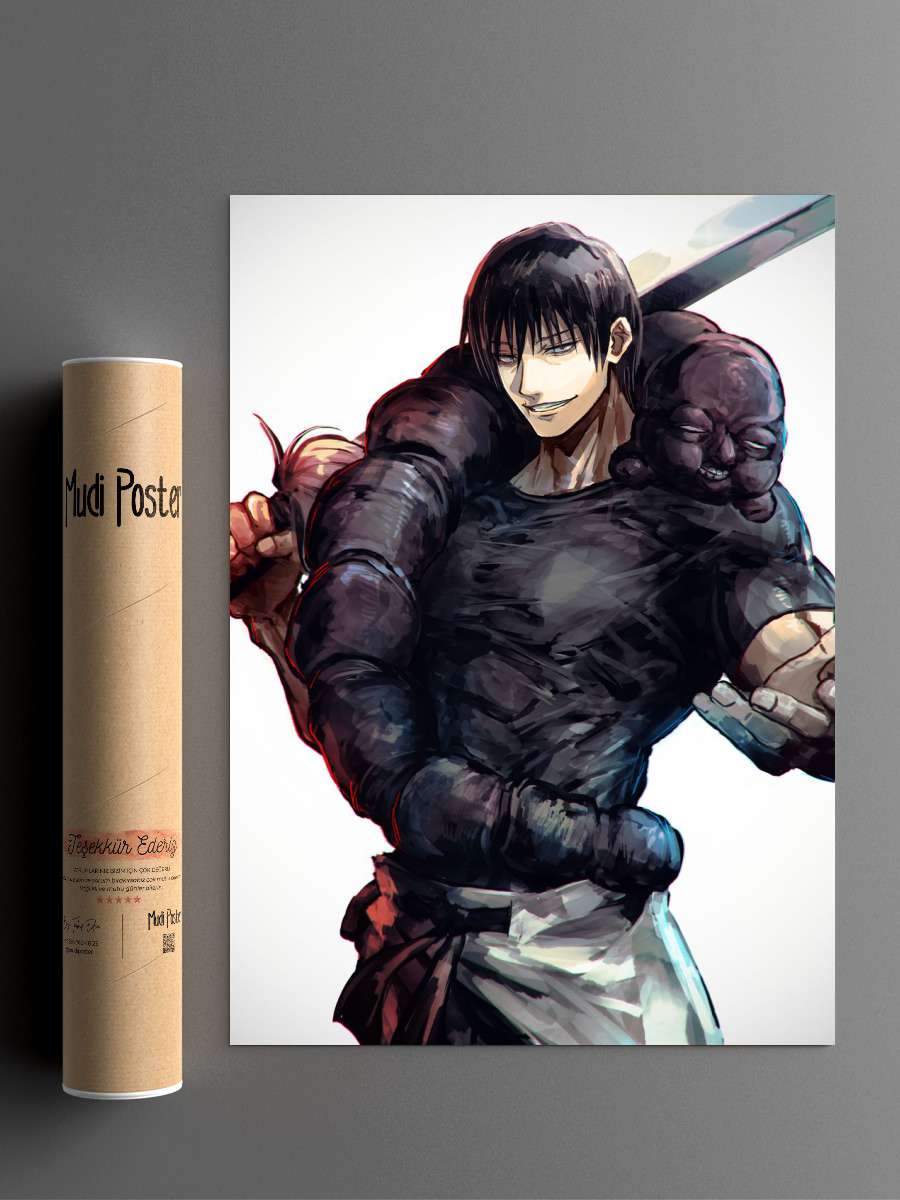 toji fushiguro jujutsu Anime Poster Çerçevesiz Yüksek Kalite Anime Duvar Poster