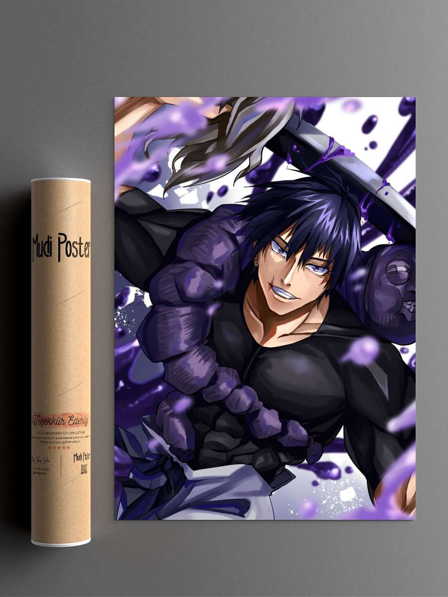 toji fushiguro jujutsu Anime Poster Çerçevesiz Yüksek Kalite Anime Duvar Poster