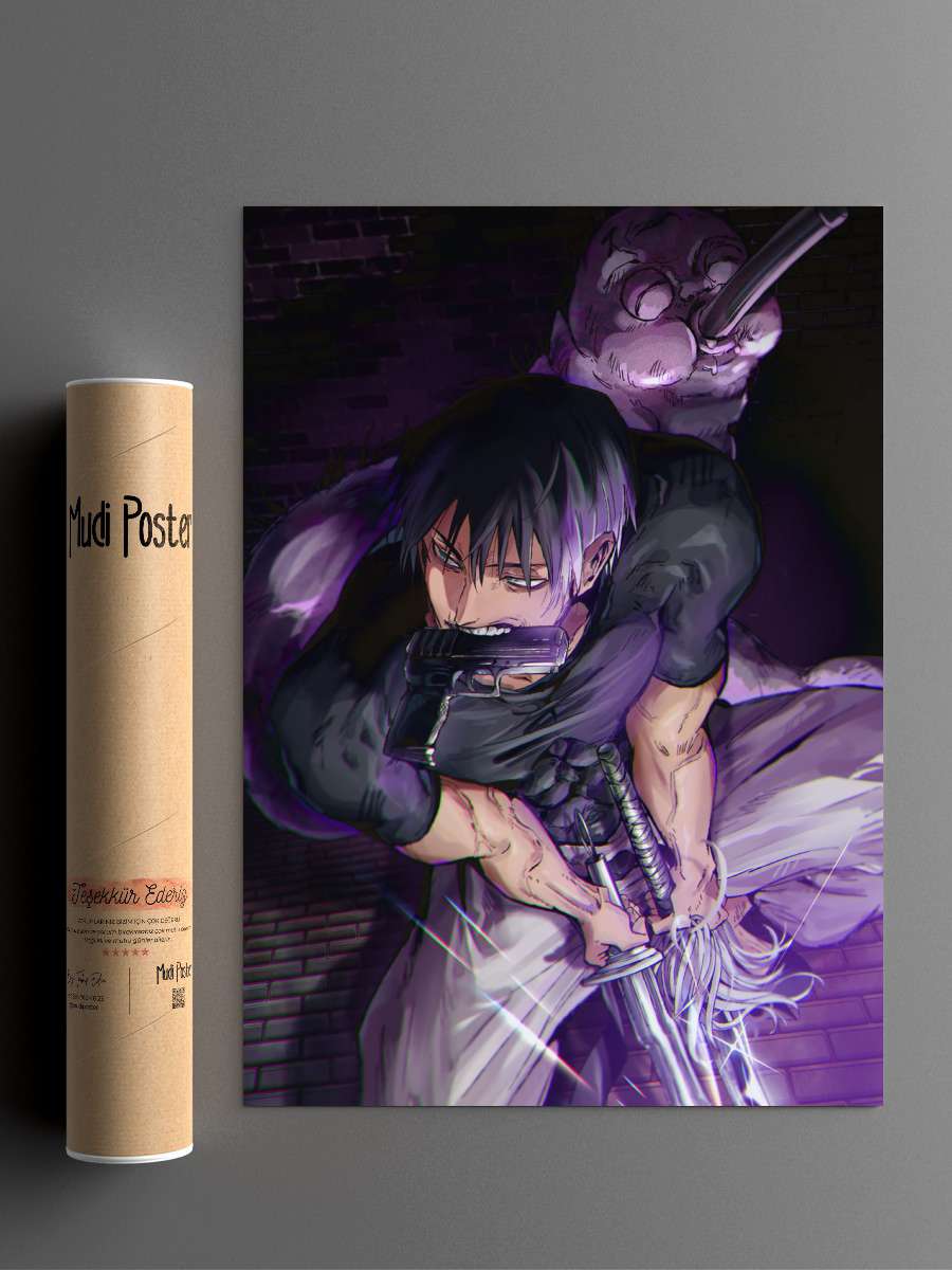 toji fushiguro jujutsu Anime Poster Çerçevesiz Yüksek Kalite Anime Duvar Poster