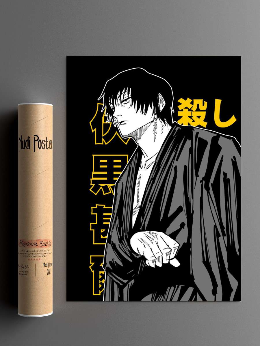 Toji Fushiguro Anime Poster Çerçevesiz Yüksek Kalite Anime Duvar Poster