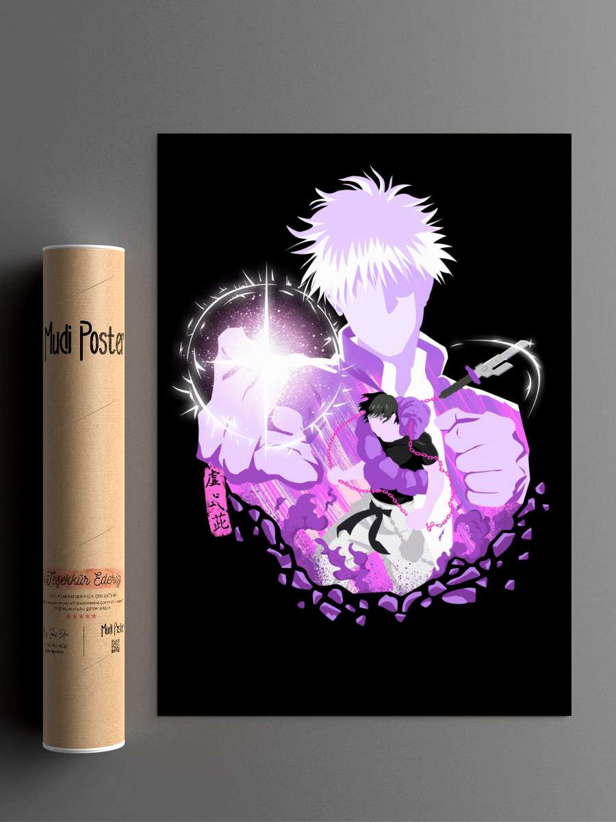 toji vs gojo jjk Anime Poster Çerçevesiz Yüksek Kalite Anime Duvar Poster
