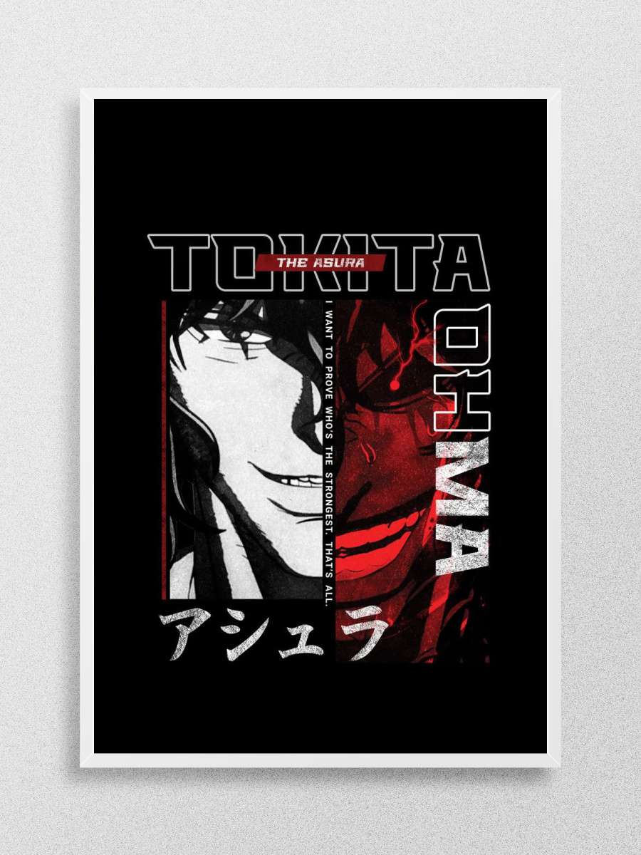 Tokita Ohma Kengan Ashura Anime Poster Çerçevesiz Yüksek Kalite Anime Duvar Poster