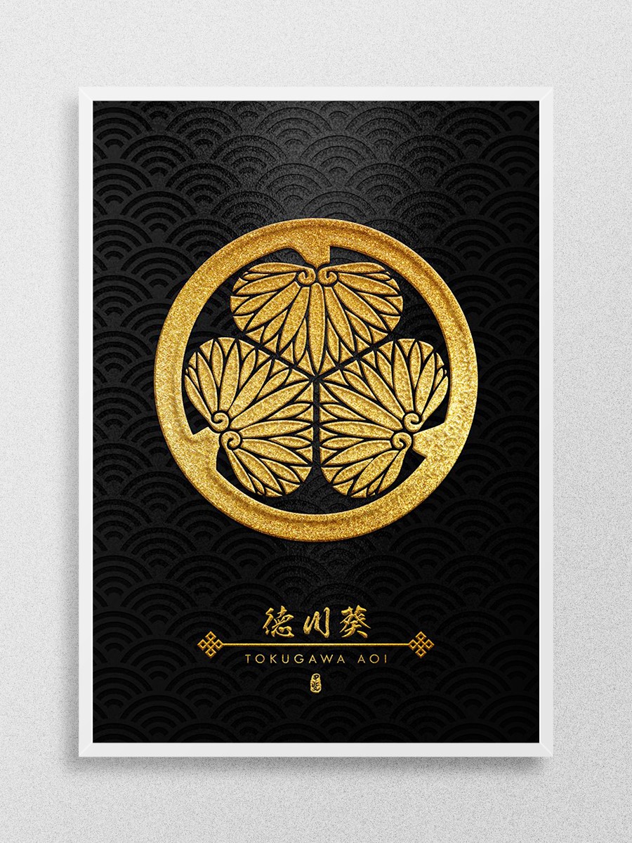 Tokugawa Aoi Kamon Anime Poster Çerçevesiz Yüksek Kalite Anime Duvar Poster