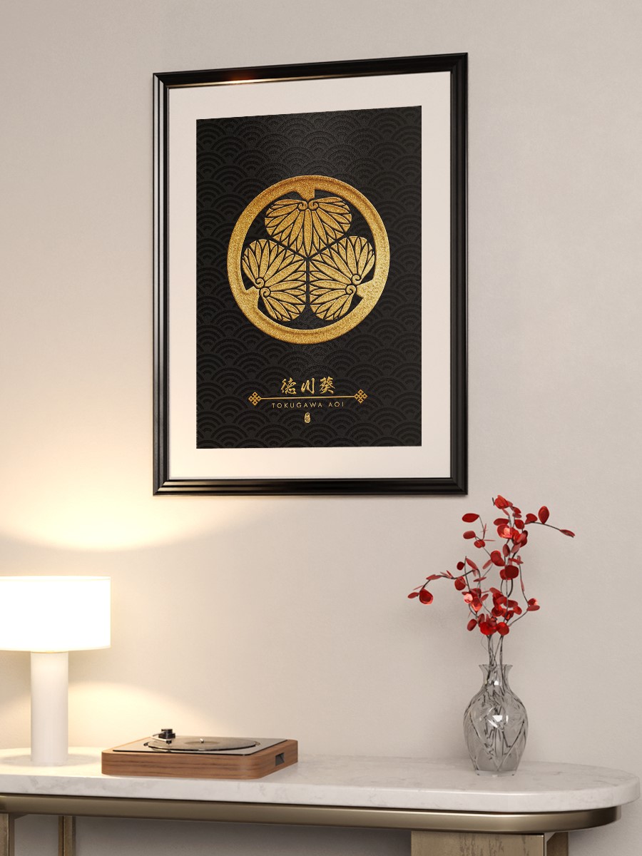 Tokugawa Aoi Kamon Anime Poster Çerçevesiz Yüksek Kalite Anime Duvar Poster