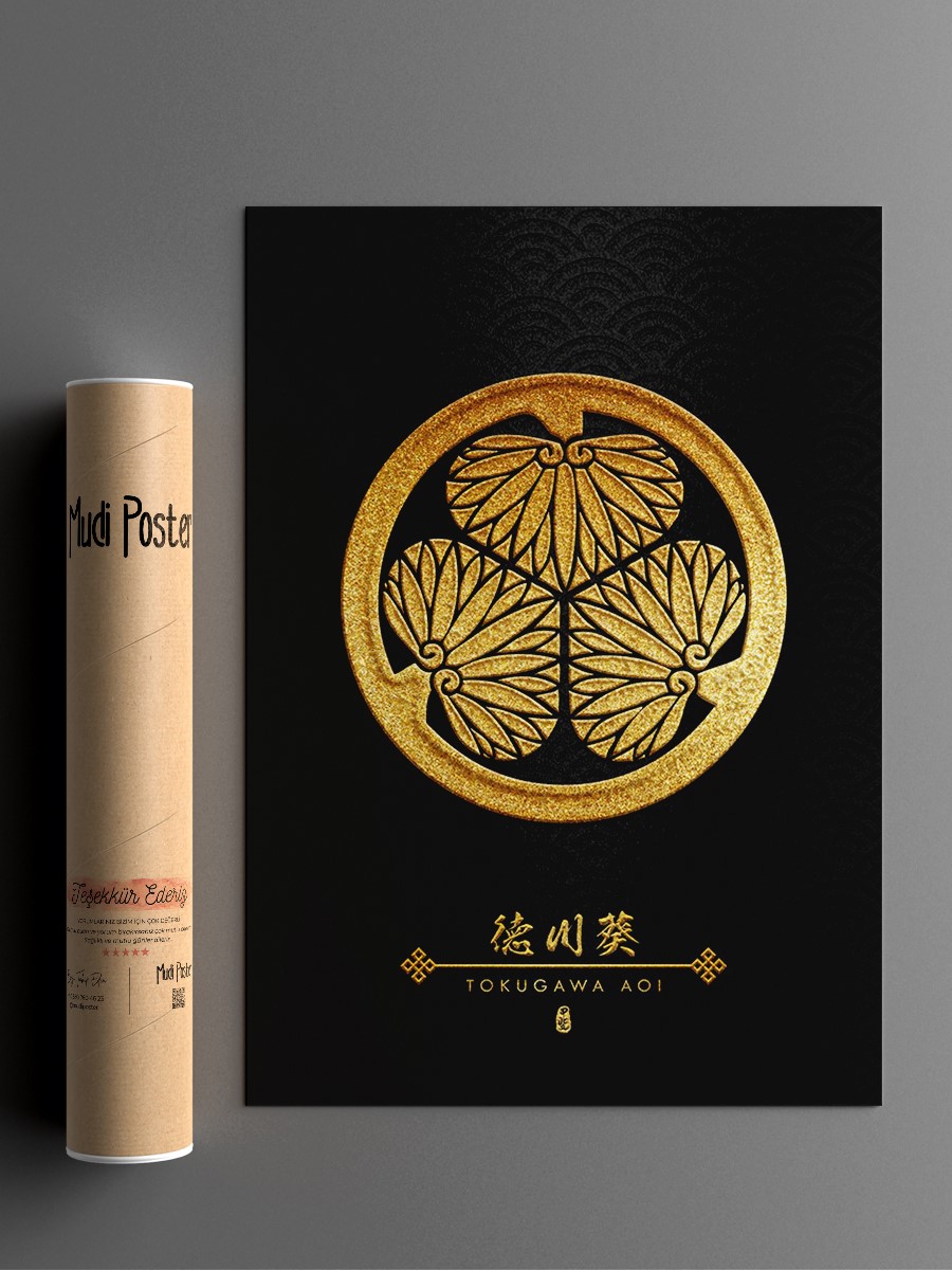 Tokugawa Aoi Kamon Anime Poster Çerçevesiz Yüksek Kalite Anime Duvar Poster