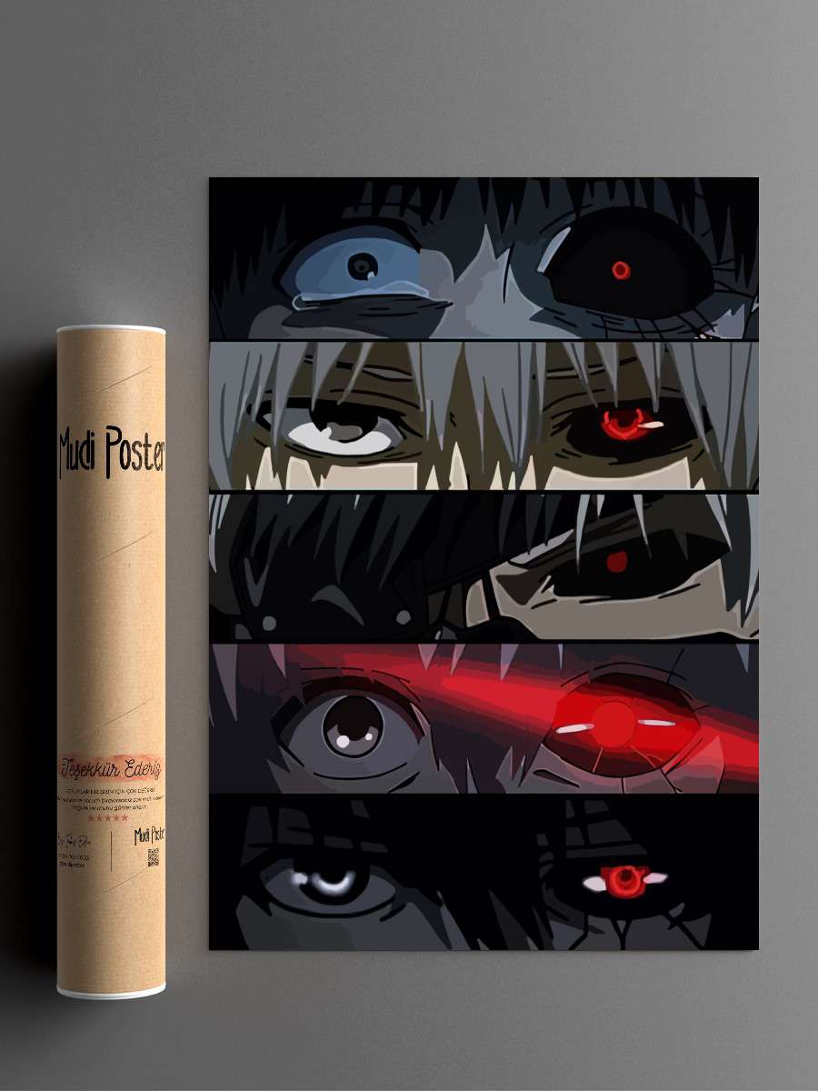Tokyo Ghoul anime Anime Poster Çerçevesiz Yüksek Kalite Anime Duvar Poster