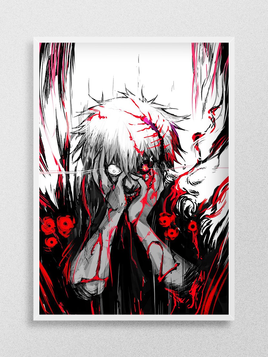 Tokyo Ghoul Manga Anime Poster Çerçevesiz Yüksek Kalite Anime Duvar Poster