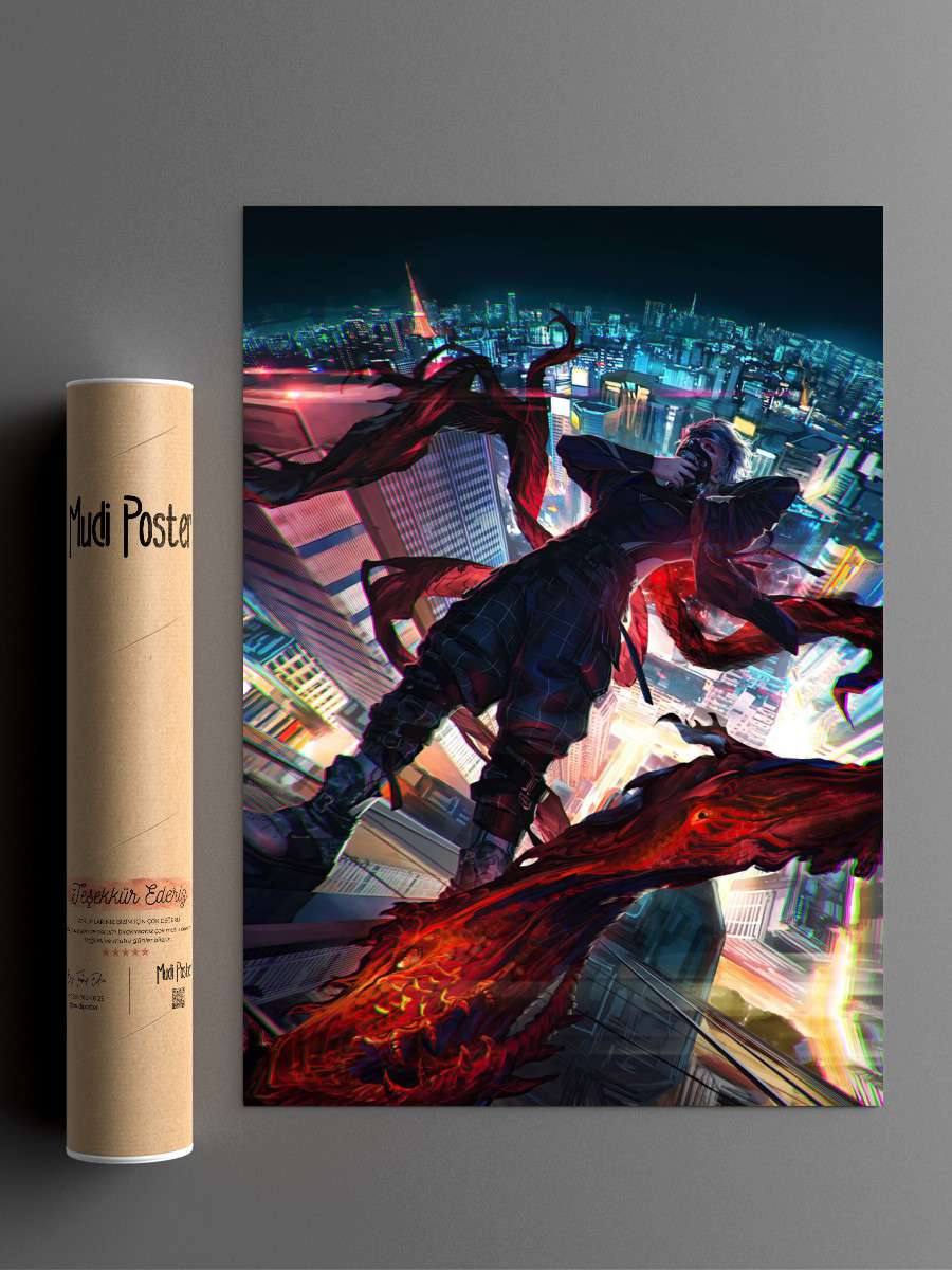 Tokyo ghoul Anime Poster Çerçevesiz Yüksek Kalite Anime Duvar Poster