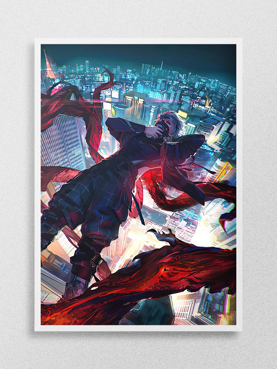 Tokyo Ghoul Anime Poster Çerçevesiz Yüksek Kalite Anime Duvar Poster