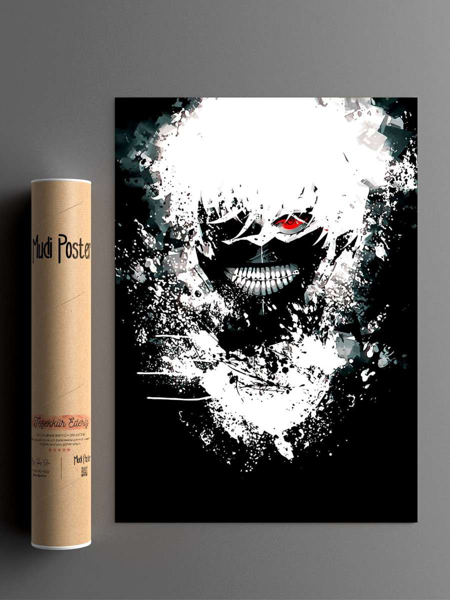 Tokyo Ghoul Anime Poster Çerçevesiz Yüksek Kalite Anime Duvar Poster