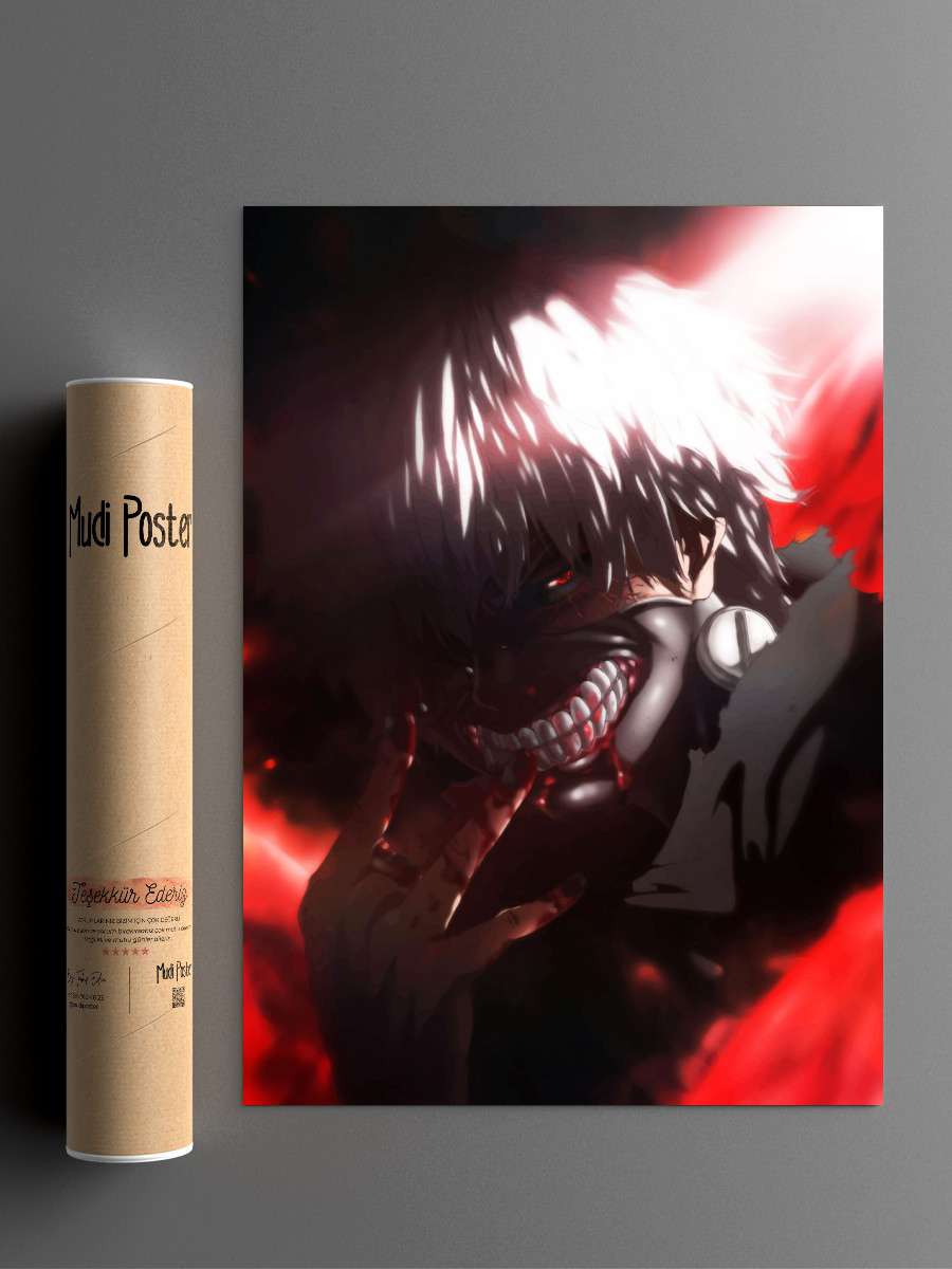 Tokyo Ghoul Anime Poster Çerçevesiz Yüksek Kalite Anime Duvar Poster