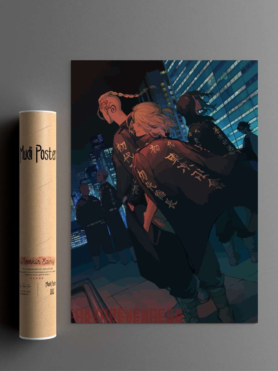 Tokyo Revengers Anime Poster Çerçevesiz Yüksek Kalite Anime Duvar Poster