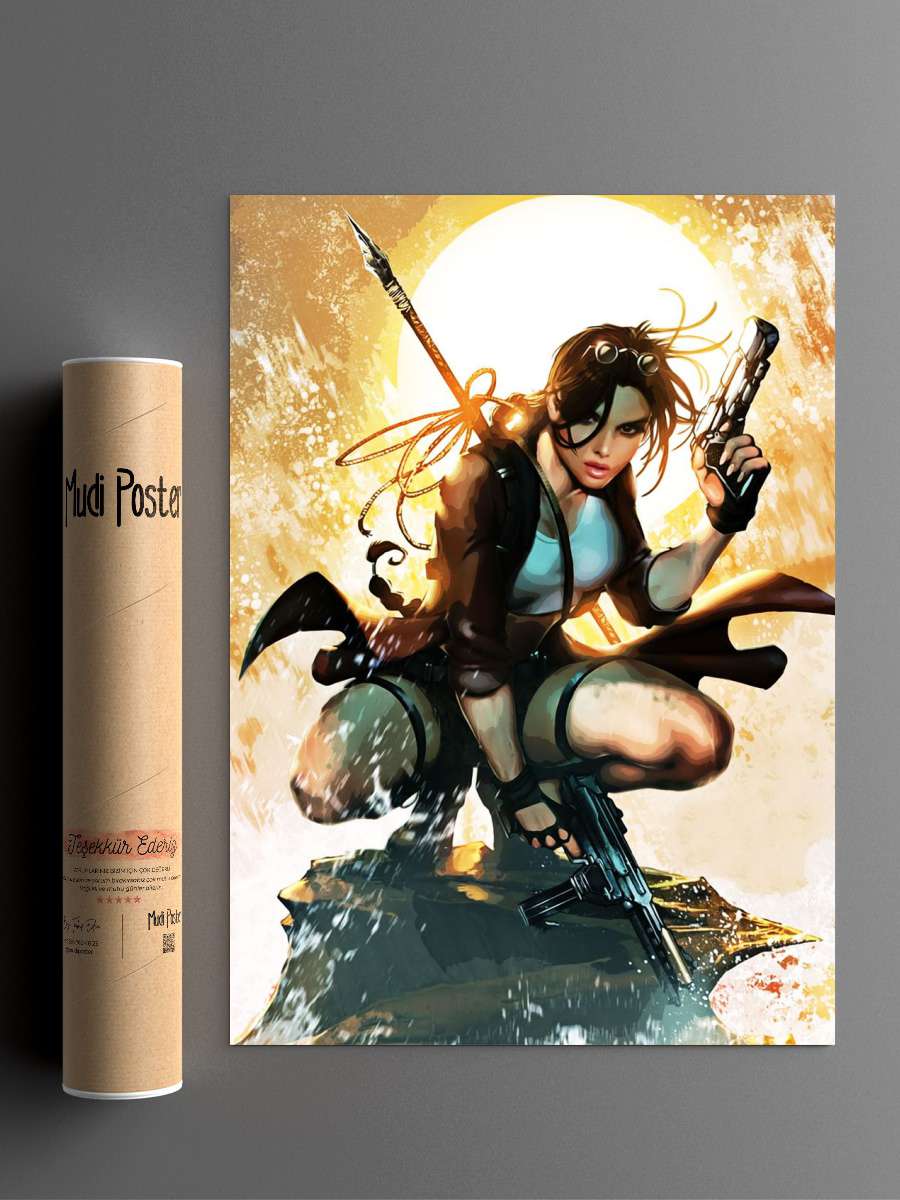 Tomb Raider Anime Poster Çerçevesiz Yüksek Kalite Anime Duvar Poster