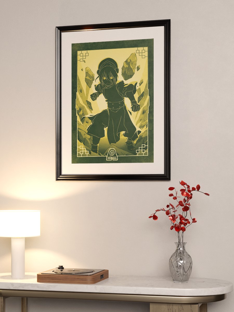 Toph Earth Kingdom Anime Poster Çerçevesiz Yüksek Kalite Anime Duvar Poster