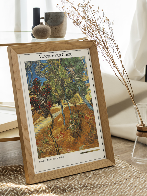 Vincent van Gogh Trees in the Asylum Garden Poster
